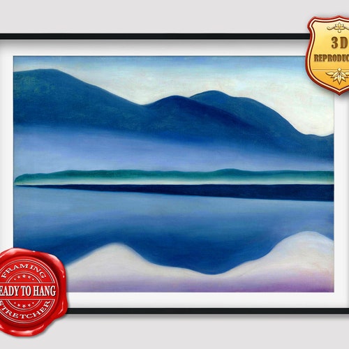 Georgia O'keeffe,lake George, Formerly Reflection Seascape,art