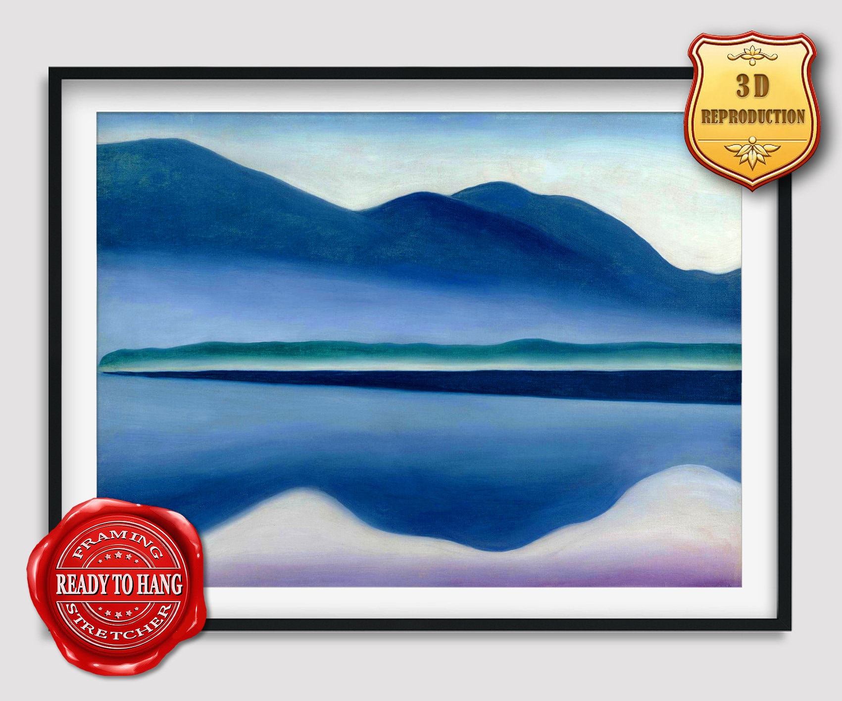 Georgia O'keeffe Lake George Giclee Print Reproduction Painting