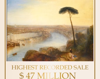 JMW Turner Rome from Mount Aventine Fine Art Print Auction Record