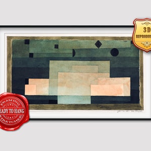 Paul Klee The Firmament Above the Temple Giclee Print Reproduction Painting Large Size Canvas Paper Wall Art Framed Poster Ready to Hang