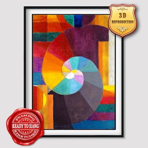 Johannes Itten The Encounter Giclee Print Reproduction Painting Large Size Canvas Paper Wall Art Poster Ready to Hang Framed Print
