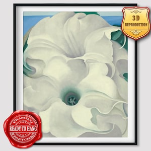 Georgia O'Keeffe Bella Donna Giclee Print Reproduction Painting Large Size Canvas Paper Wall Art Poster Ready to Hang Framed Print