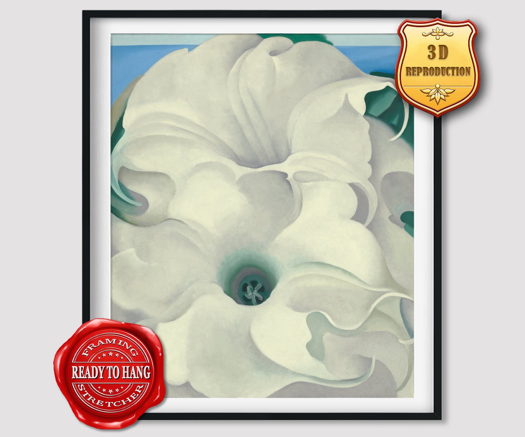 Georgia O'keeffe Bella Donna Giclee Print Reproduction Painting