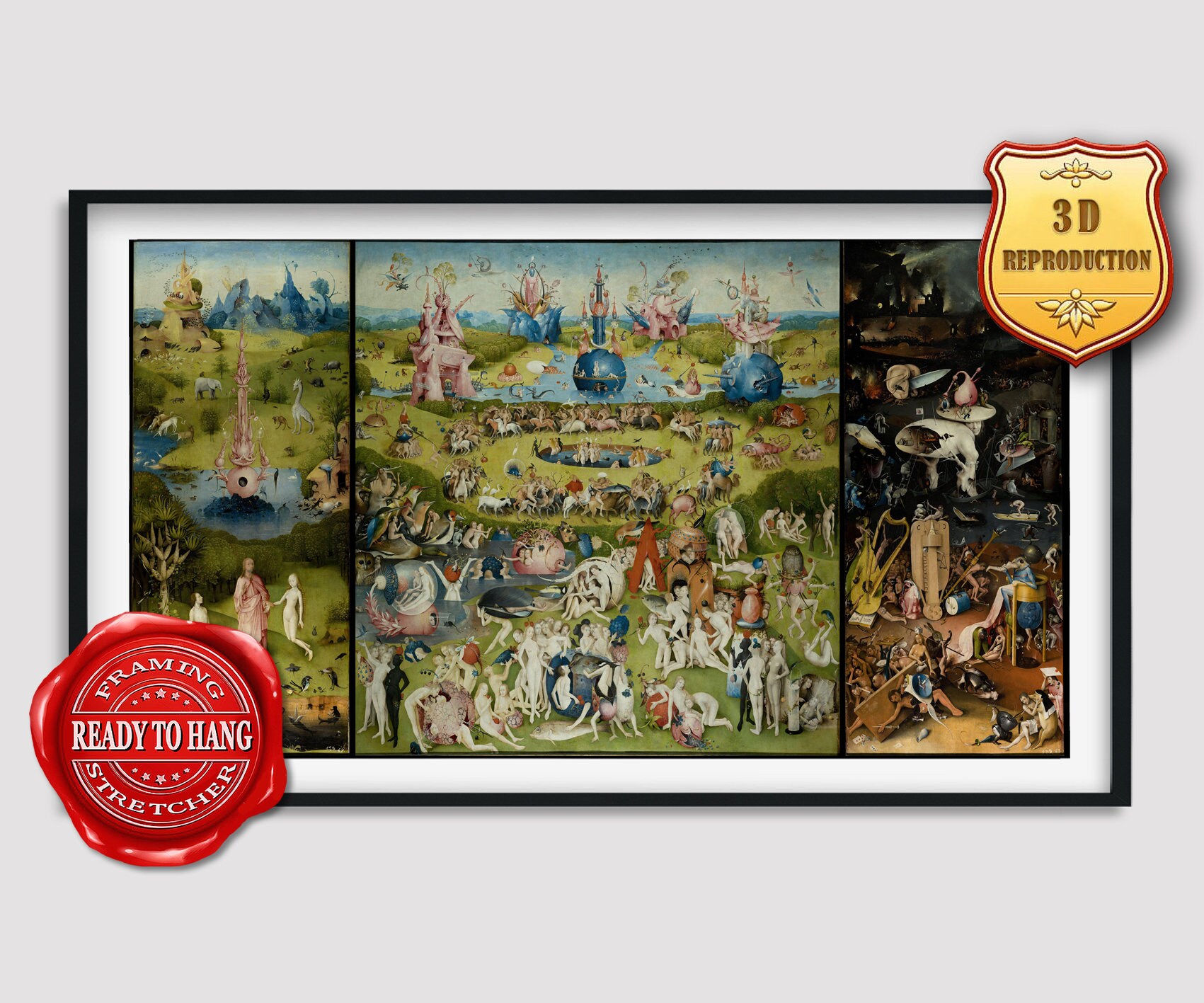 Hieronymus Bosch Garden Of Earthly Delights Giclee Print Hieronymus Bosch Garden Of Earthly, Garden Of Earthly Delights Large Print