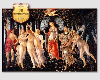 Botticelli Primavera Giclée Print, Renaissance Wall Art, Framed Canvas or Paper