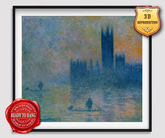 Claude Monet the Houses of Parliament Fog Effect Giclee Print | Etsy