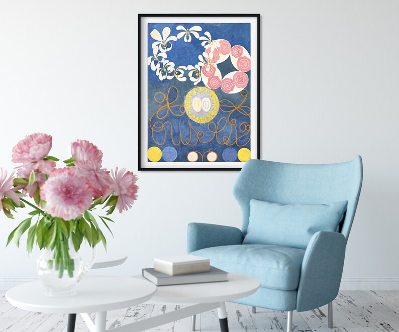 Hilma Af Klint the Ten Largest No 1 Childhood Giclee Print Etsy
