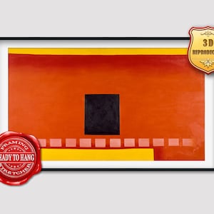 Georgia O'Keeffe Black Door with Red Giclee Print Reproduction Painting Large Size Canvas Paper Wall Art Poster Ready to Hang Framed Print