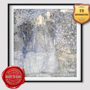 Margaret Macdonald Mackintosh The Silver Apples of the Moon Giclee Print Reproduction Painting Large Size Canvas Paper Wall Art Poster