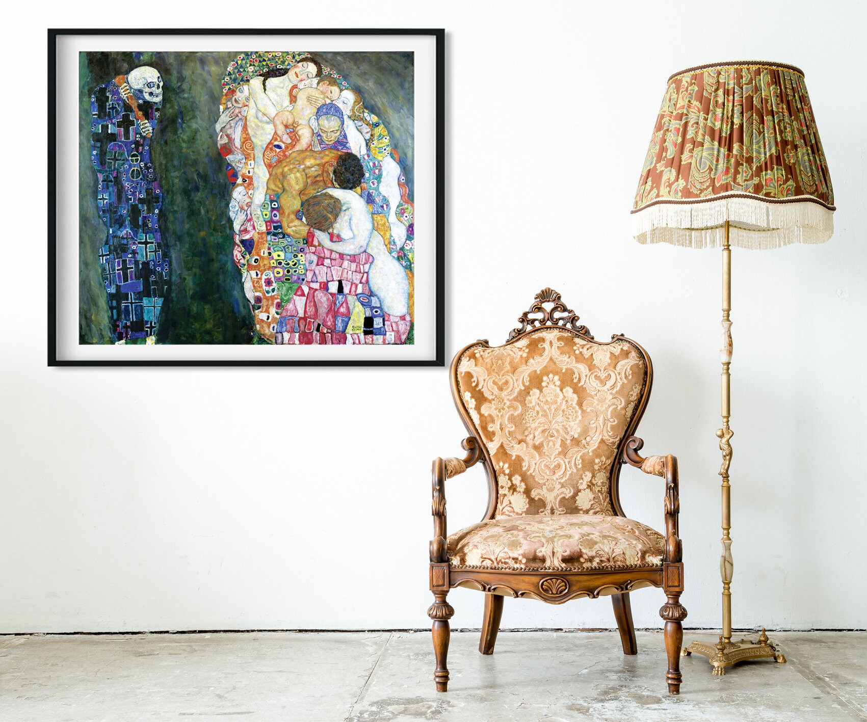 Buy Gustav Klimt Death and Life Giclee Print Reproduction Painting ...