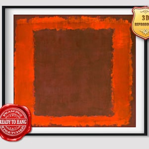 Mark Rothko Untitled Seagram Mural Giclee Print Reproduction Painting Large Size Canvas Paper Wall Art Poster Ready to Hang Framed Print