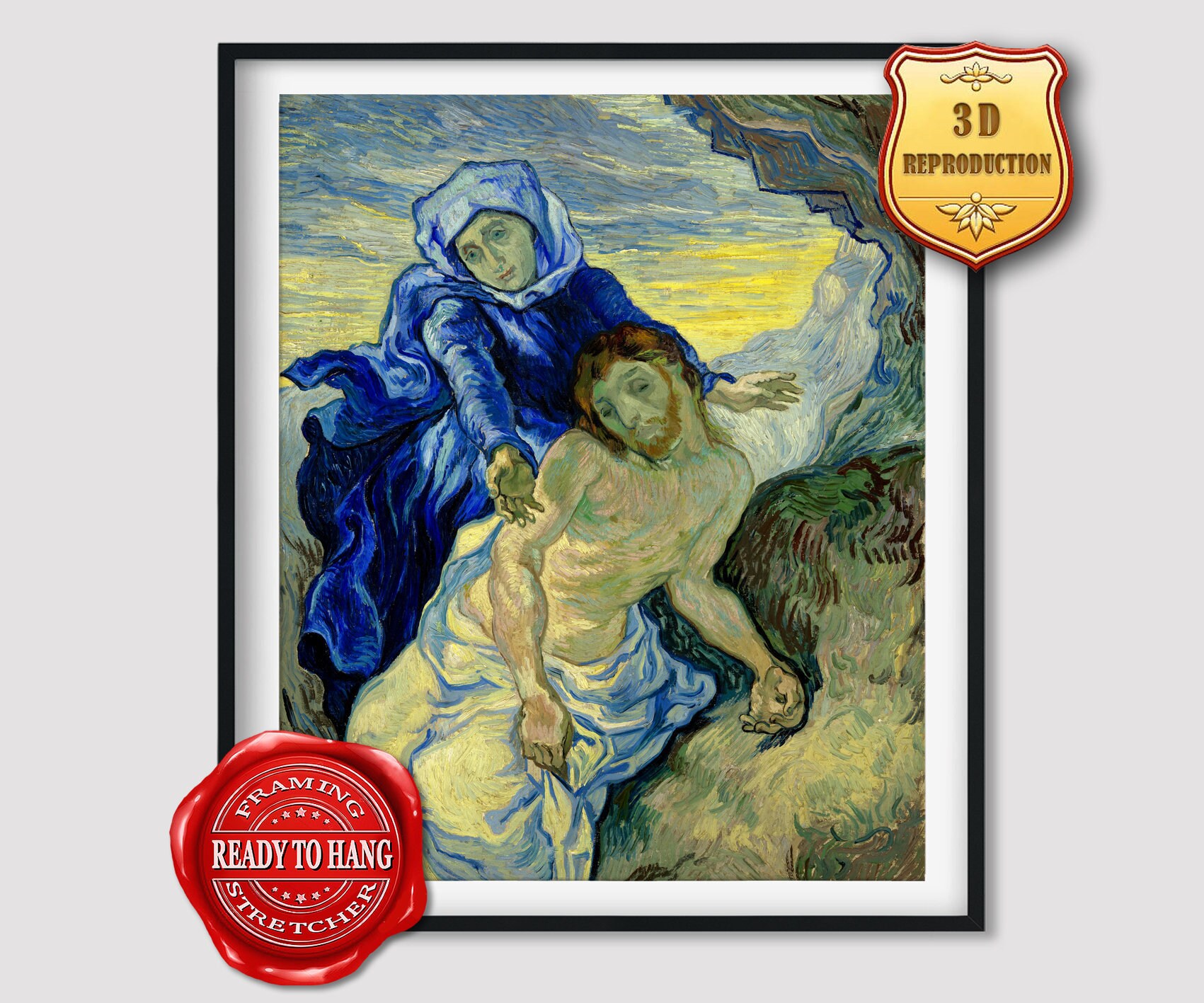 Vincent Van Gogh Pietà Giclee Print Texture Gel Reproduction - Etsy Canada