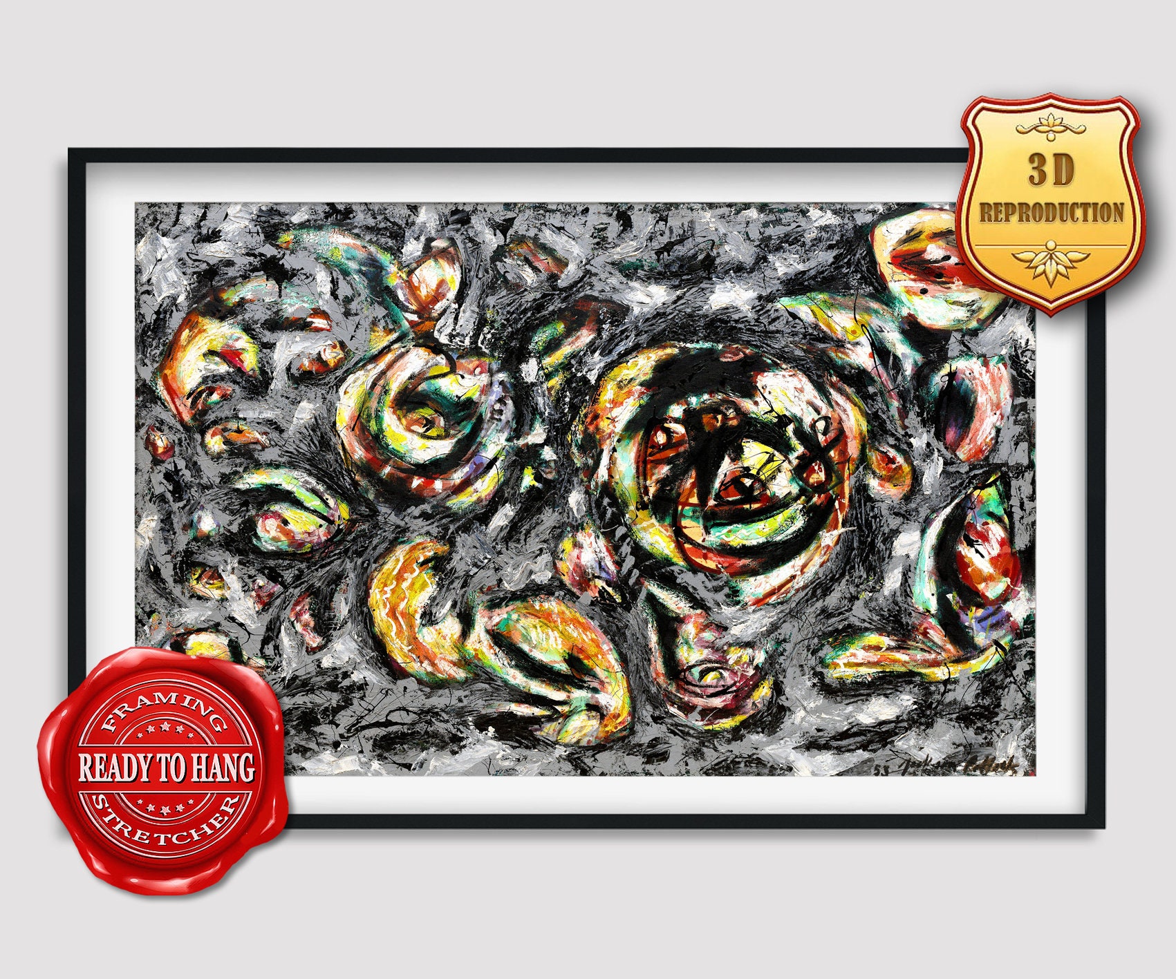 Jackson Pollock Ocean Greyness Giclee Print Reproduction Etsy España