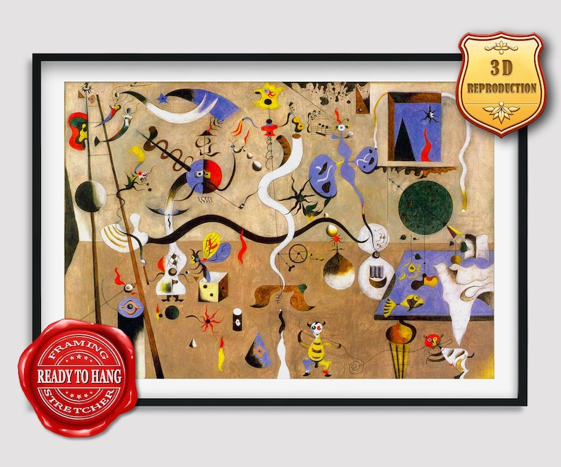 Joan Miró The Harlequin's Carnival Giclee Print - Etsy France