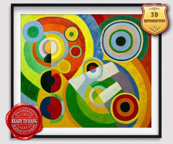 Robert Delaunay Rhythm Joy Of Living Giclee Print Reproduction Etsy France