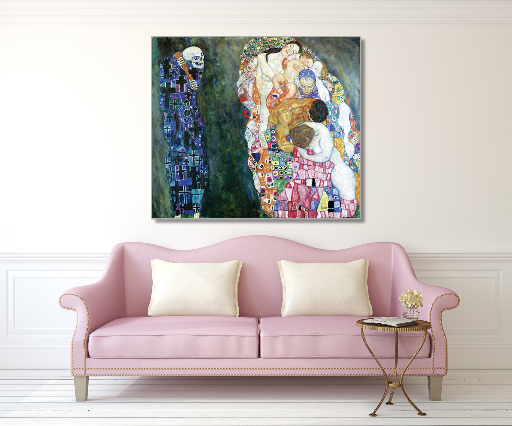 Buy Gustav Klimt Death and Life Giclee Print Reproduction Painting ...