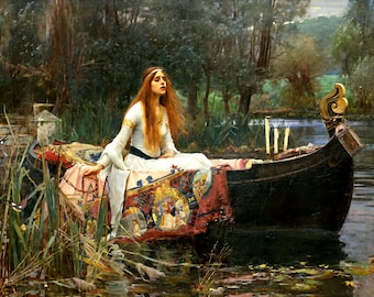 The Lady of Shalott Giclee Print: John William Waterhouse, Pre-Raphaelite Art