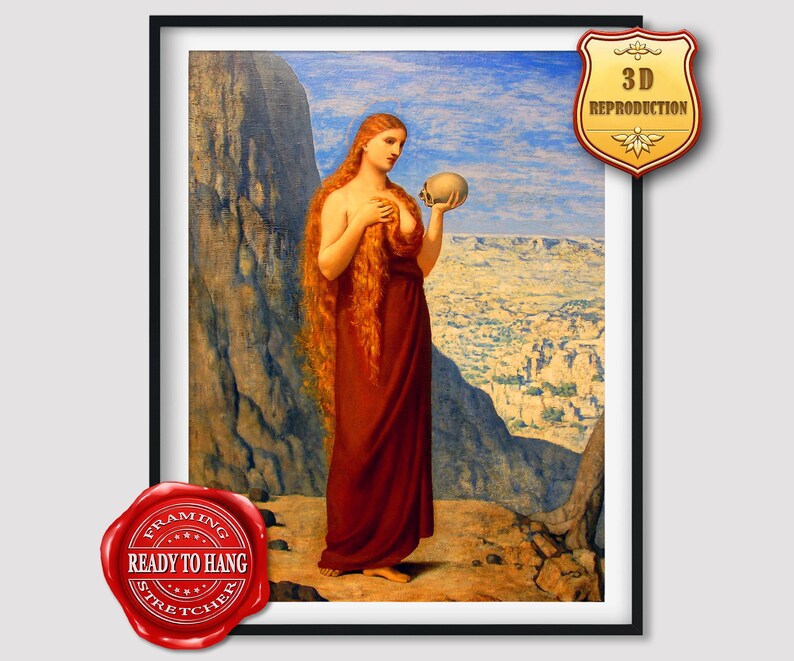 Pierre Puvis de Chavannes Saint Mary Magdalene in the Desert image 0