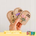 Teacher Gift Flowers | Personalised | Educator Gift | Magnet | Custom Name | Thoughtful Gift | School | Student Gift | Pupil Gift | ThankYou product logo