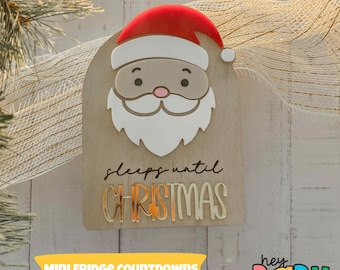Cuenta regresiva navideña para el refrigerador / Cuenta regresiva navideña / Decoración navideña / Magnética / Decoración infantil / Accesorios navideños / Magia navideña / Tendencias