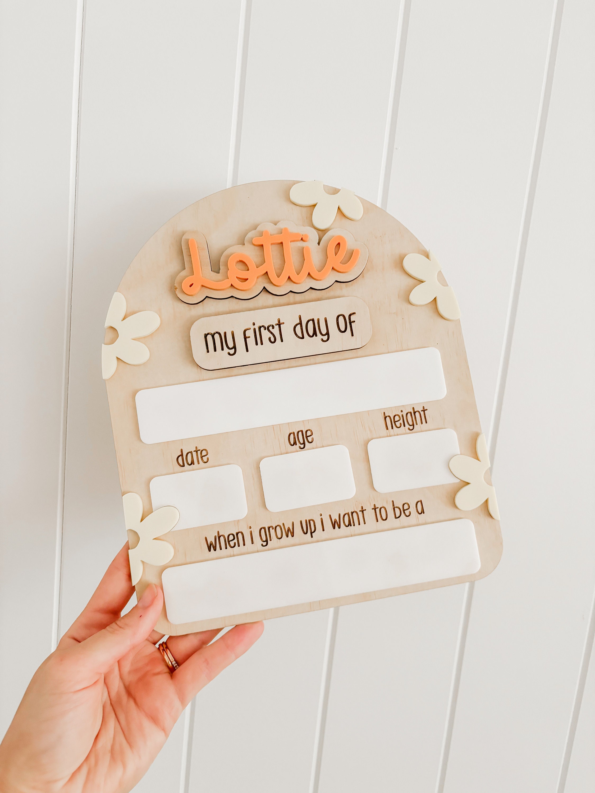 First Day Last Day of School Double Sided Sign (Dry Erase Board for Liquid  Chalk Markers - 12 x 7.9)