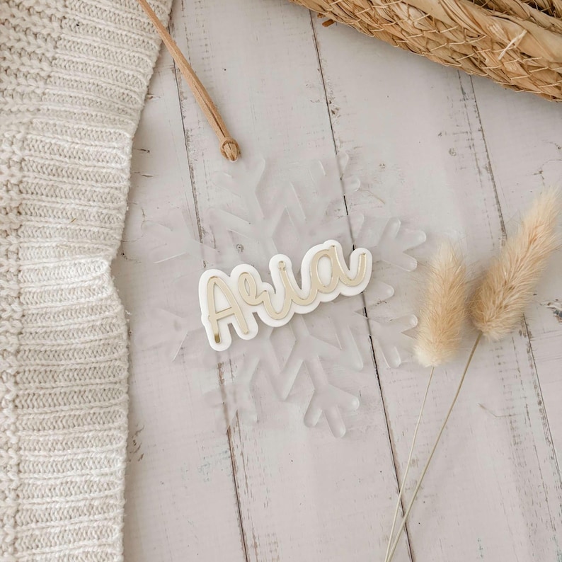 Personalised Christmas Ornament Name Ornament Snowflake Ornament