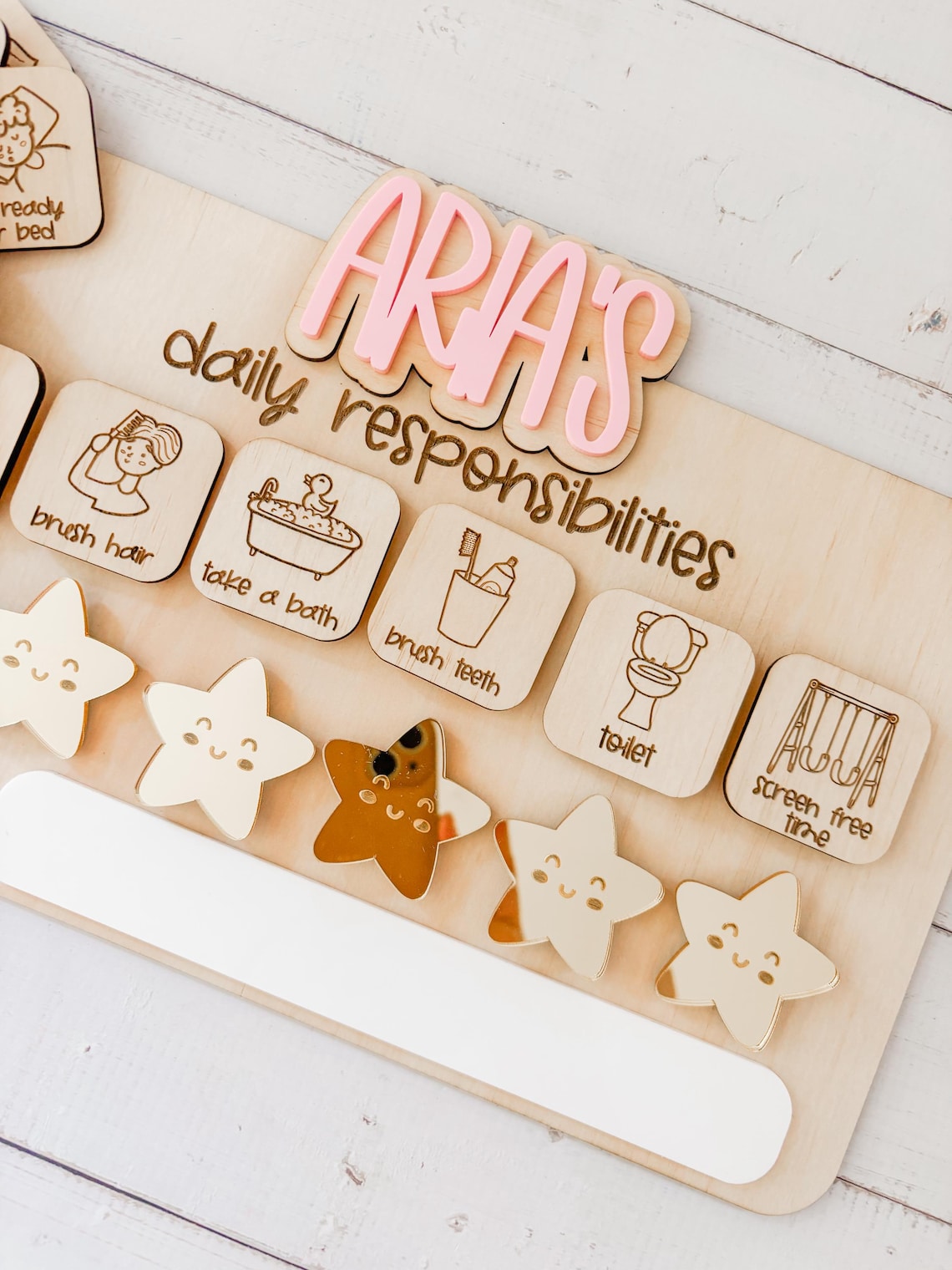Daily Reward Task Personalised Chore Chart | Daily Tasks | Jobs for Kids | Rewards ...
