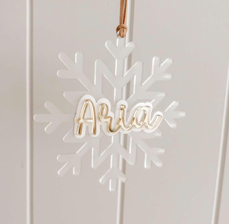 Personalised Christmas Ornament Name Ornament Snowflake Ornament