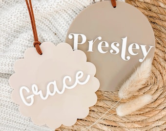 Personalizowana ozdoba świąteczna z imieniem | Projekty boho | Styl minimalistyczny | Skandynawski | Boże Narodzenie | Personalizowana bombka | Akryl | Dekoracja świąteczna