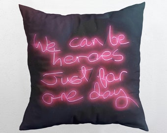 David Bowie Tye Dye Union Jack Singer Cushion Covers Pillow Case Faux Suede Gift 