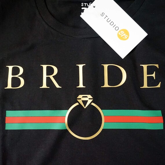 Stylish Bride Gold Logo Fashion Hen Party T Shirt Wedding Gift Etsy