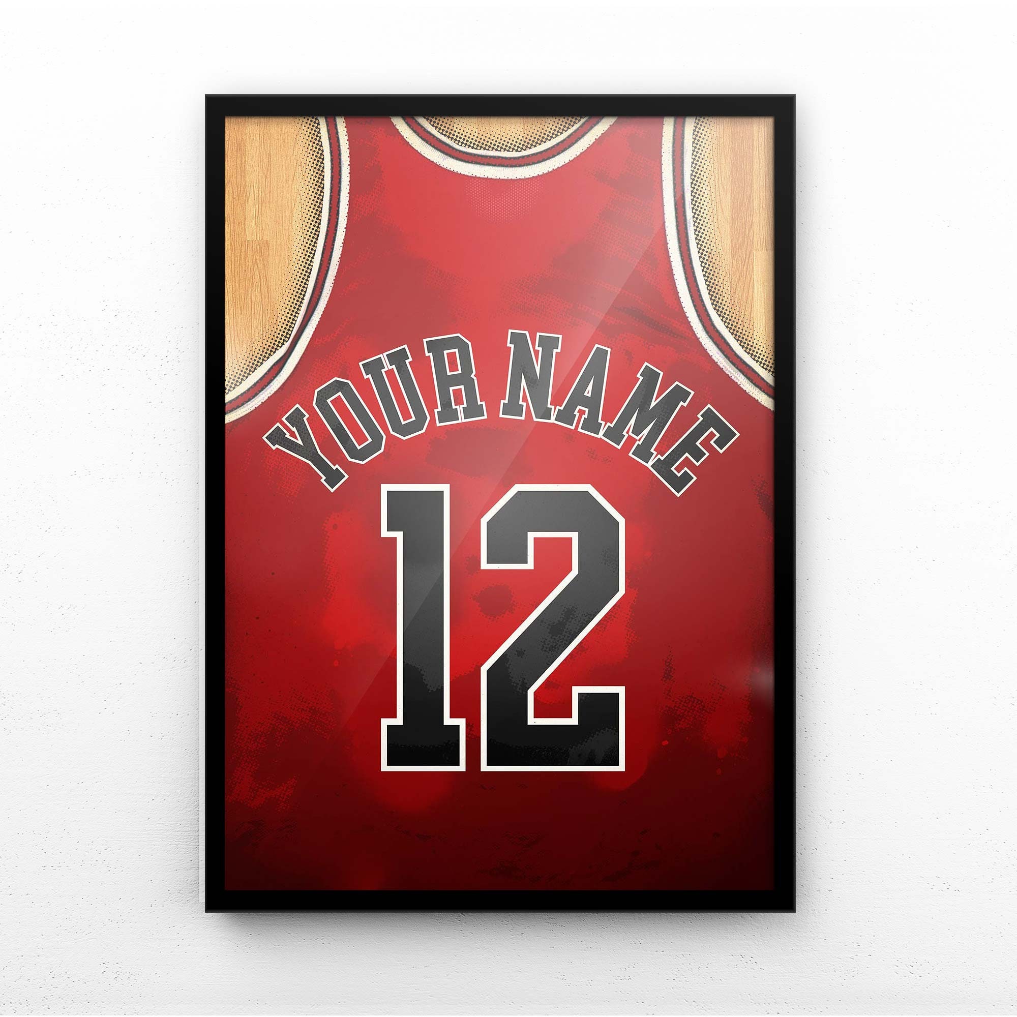 Michael Jordan 32x36 Custom Framed Jersey Display with USA Basketball Pin