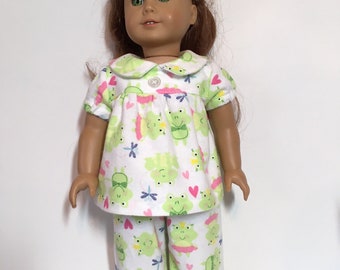 Pink Bunny Nightgown Pajamas Fits 6/" Mini American Girl Doll Clothes