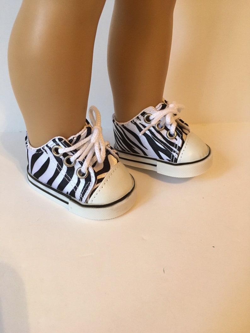 Doll Clothes for 18 inch American Girl Canvas Tennis Shoes Sneakers Shoelace
