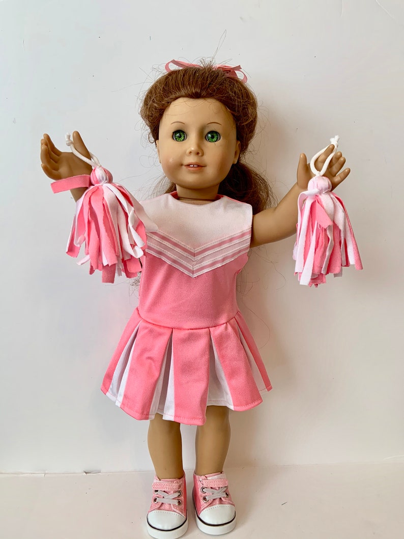 Doll Cheerleading Uniform 18 Inch Doll Clothes Pink and White - Etsy