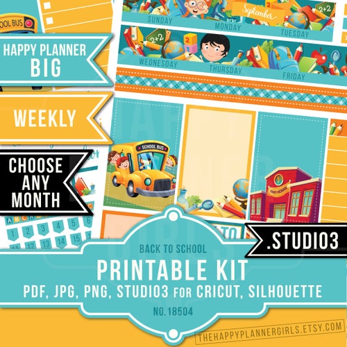 Big Happy Planner October Stickers Kit Printable October | Etsy