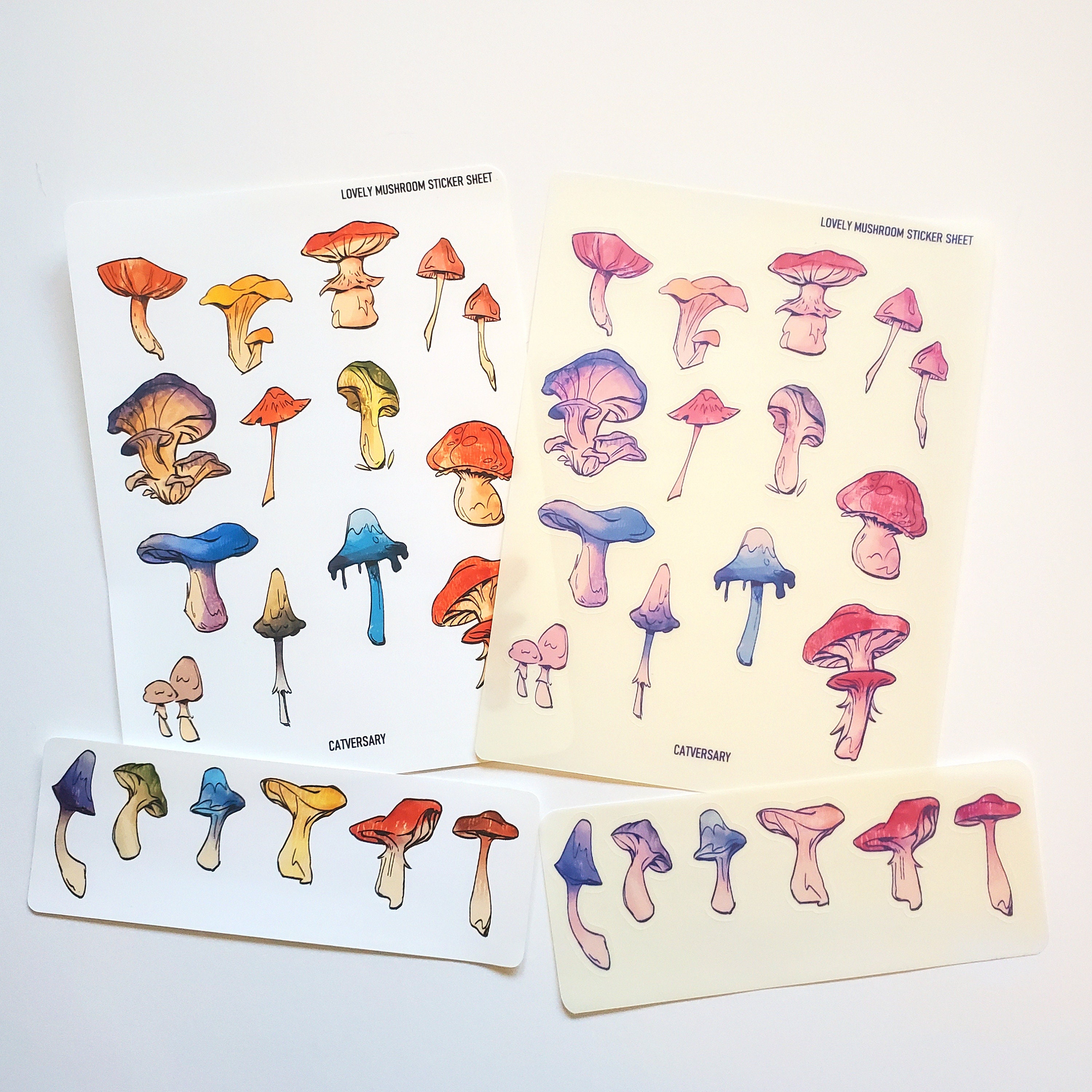 Lovely Mushroom Sticker Sheet / Mushroomcore Sticker / Bujo | Etsy