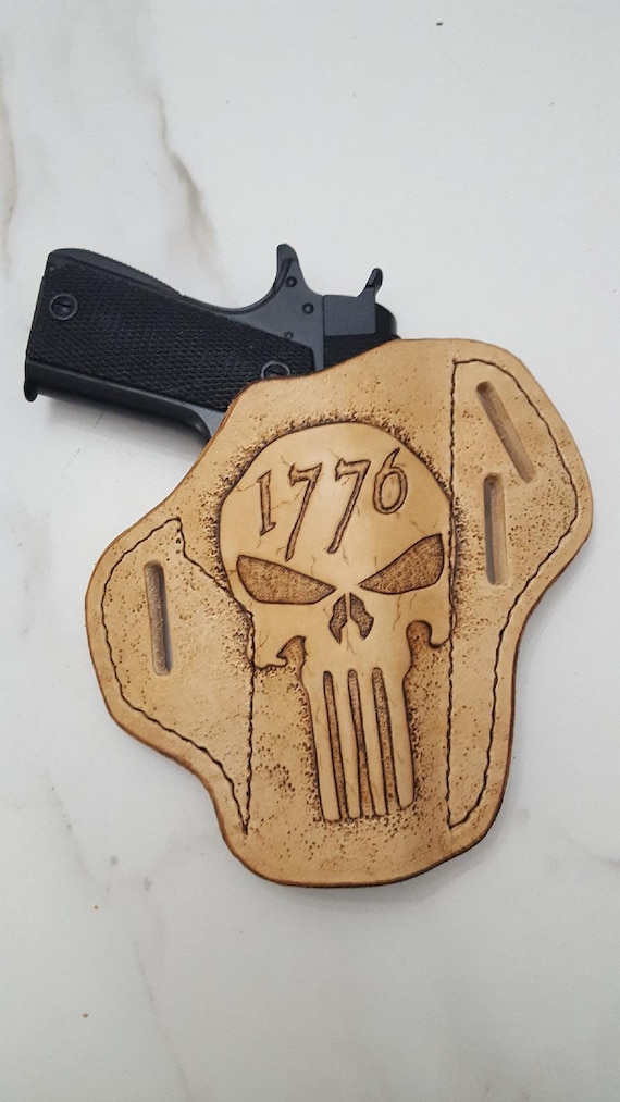 Leather 1776 Skull Holster.
