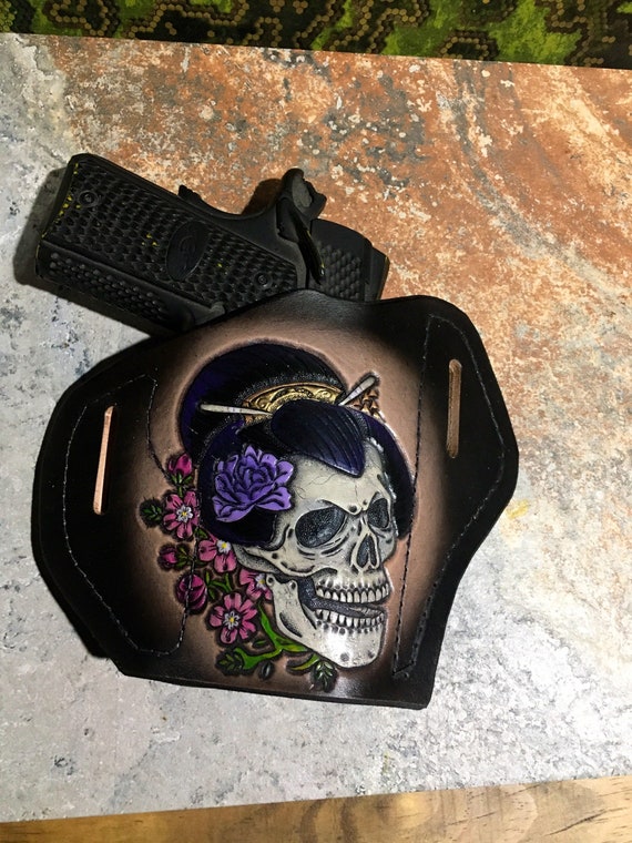 Leather Skull Holster.