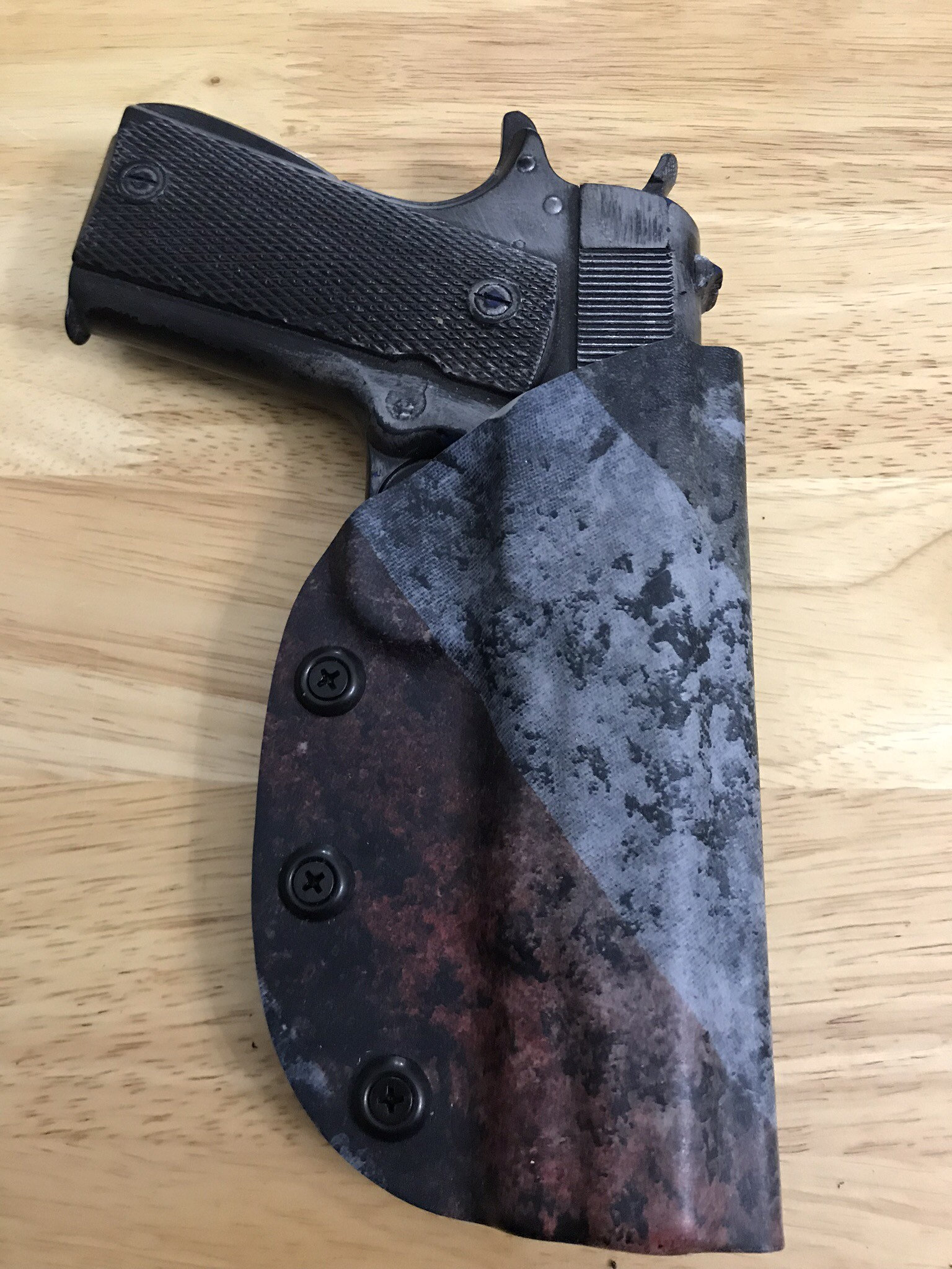 Custom kydex Holster, 1911 waistband Flag