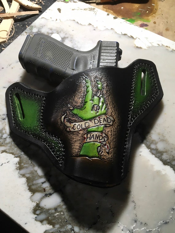 Leather cold dead hand Holster.