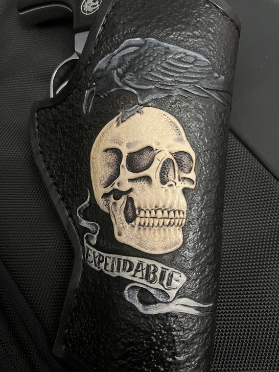 Leather Skull Holster.
