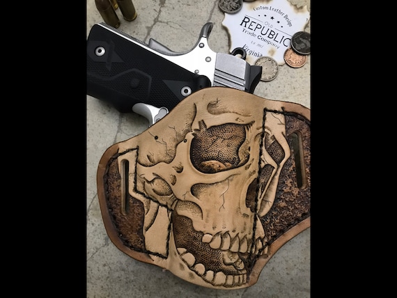 Leather Skull Holster.