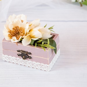 Wedding Ring Box Engagement Ring Box Wedding Ring Pillow Ring Bearer Rustic Wedding Ring Box Wooden Ring Box Wood Box Flower Box Gift Box