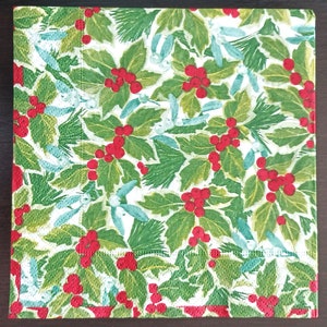 Tovaglioli per decoupage - set da 4 - tovaglioli di carta per il pranzo per il decoupage di Natale carta per il decoupage Carta per il decoupage del giorno di Natale