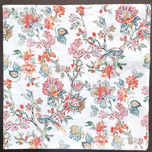 Decoupage Servietten - 4-er Set - Papierservietten für Decoupage Papier für Decoupage Blumen für Decoupage Blumen-Servietten Liebe-Servietten