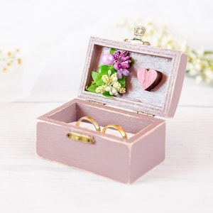 Engagement Ring Box Rustic Wedding Ring Box Wooden Box Wedding Ring Box Wedding Ring Pillow Ring Bearer Wedding Decor Bearer box Jewelry Box