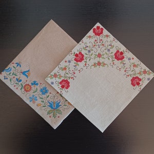 Decoupage Paper Napkins: Traditional Polish Ornaments, Set of 6