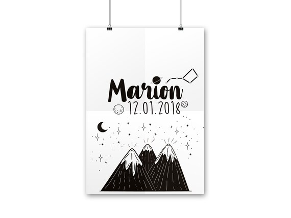 Affiche Personnalisee Cadeau De Naissance Original Cadeau Etsy Affiche Personnalisee Cadeau De Naissance Original Cadeau Etsy