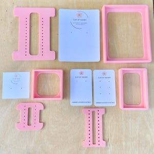 Earring card drill guides - 4 sizes
